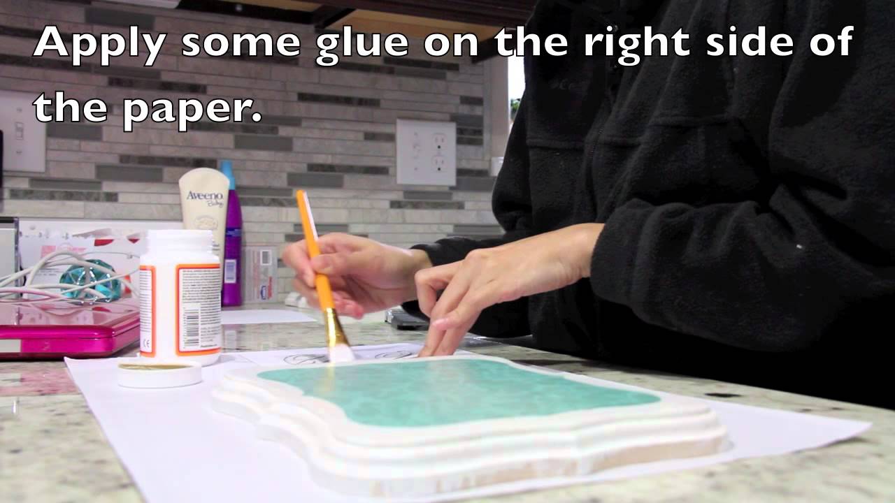 How to decoupage on wood