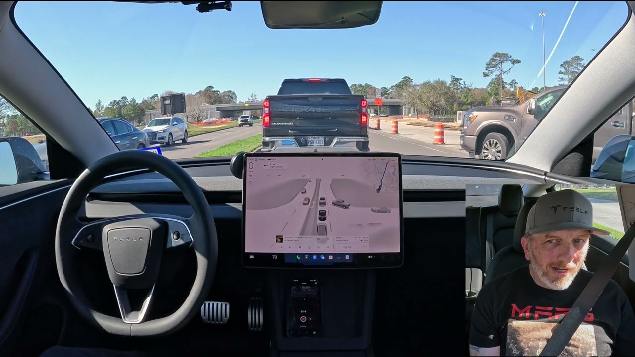 Tesla Full Self Driving 13.2.1-Downtown Houston/Museum District/Rice University/Medical Center-4K HD