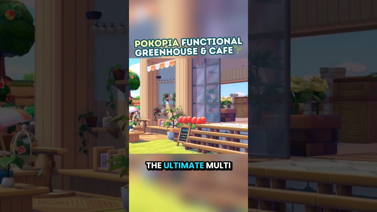 Постройка кафе-теплицы в Покопии 🌿☕ #pokemonpokopia #cozygaming