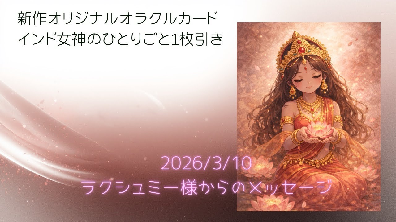 2026/3/10 ラクシュミー様からのメッセージ