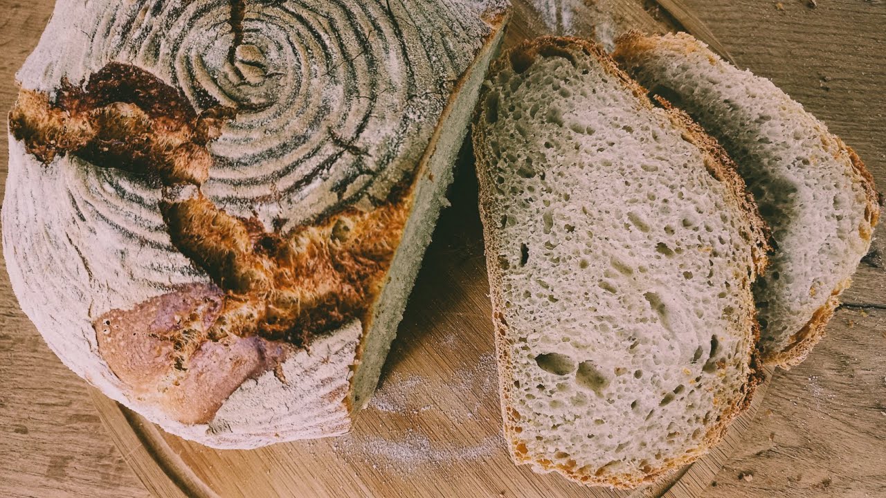 Przepis na chleb na zakwasie🍞Jak zrobić domowy chrupiący chleb z garnka