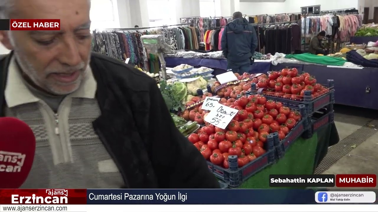 Cumartesi Pazarına Yoğun ilgi