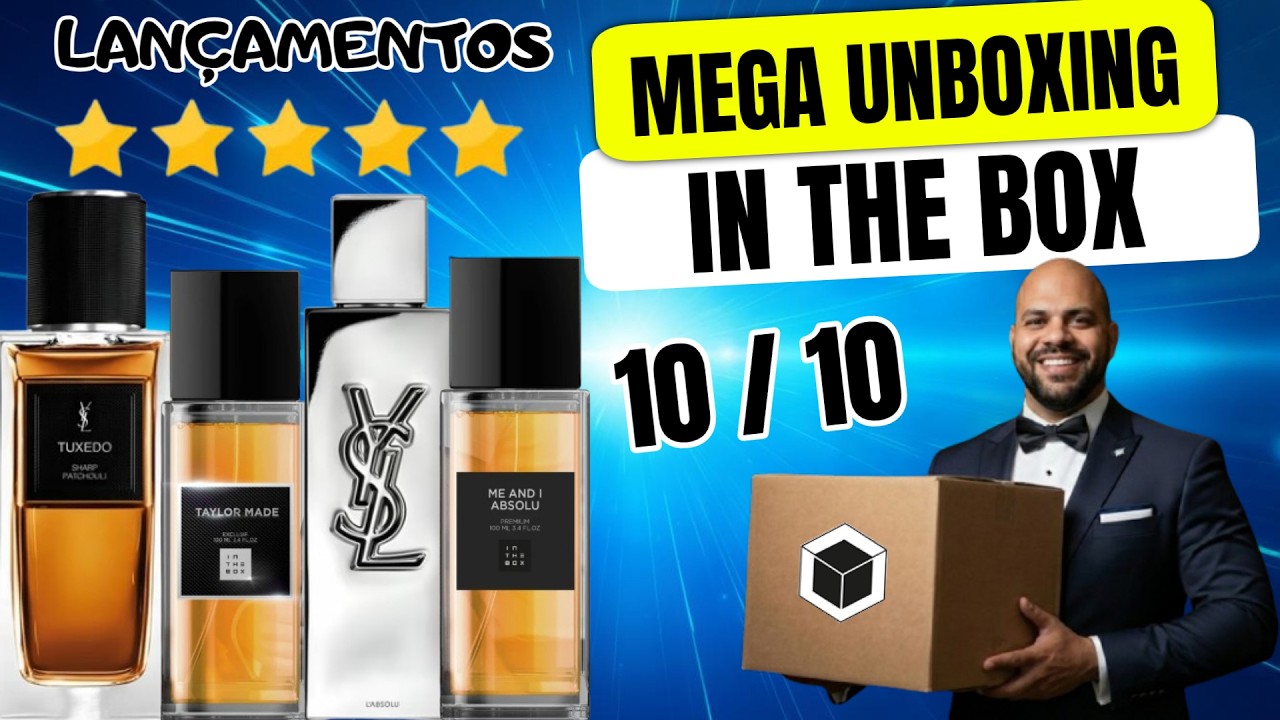 FINALMENTE UM BOM CONTRATIPO DO TUXEDO UNBOXING LANÇAMENTOS IN THE BOX TAYLOR MADE E ME AND I ABSOLU