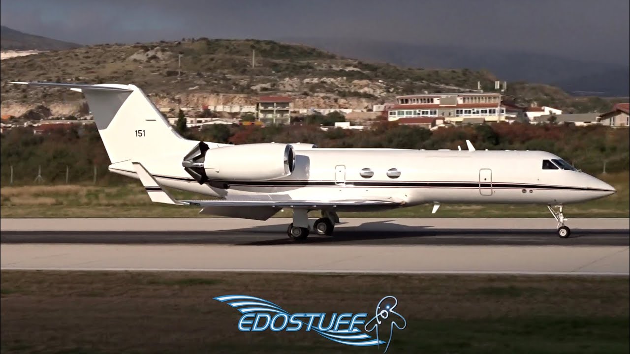 Rare! US Navy - Gulfstream Aerospace C-20G G-IV - Landing at Split Airport LDSP/SPU