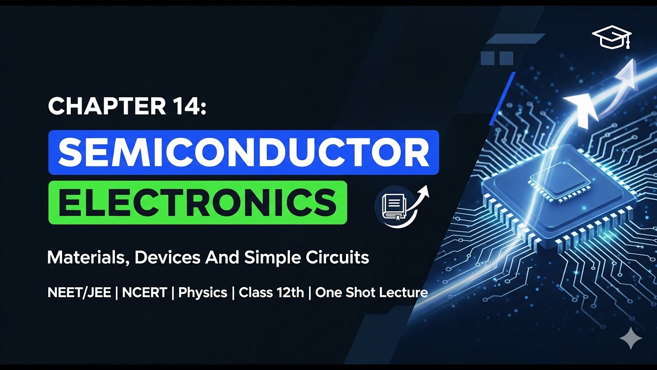 Chapter 14 : Semiconductor Electronics | NEET/JEE | NCERT | Physics | Class 12th | One Shot Lecture