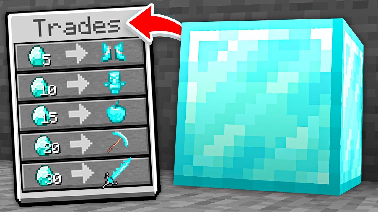 Minecraft, MUTTA Voin Vaihtokaupata KUUTIOILLA?!