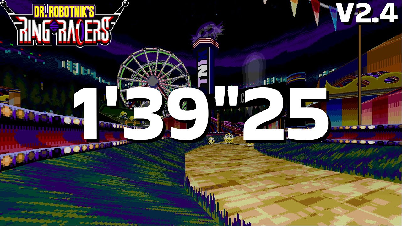 Dr. Robotnik's Ring Racers V2.4 - Robotnik Coaster Time Attack (1'39