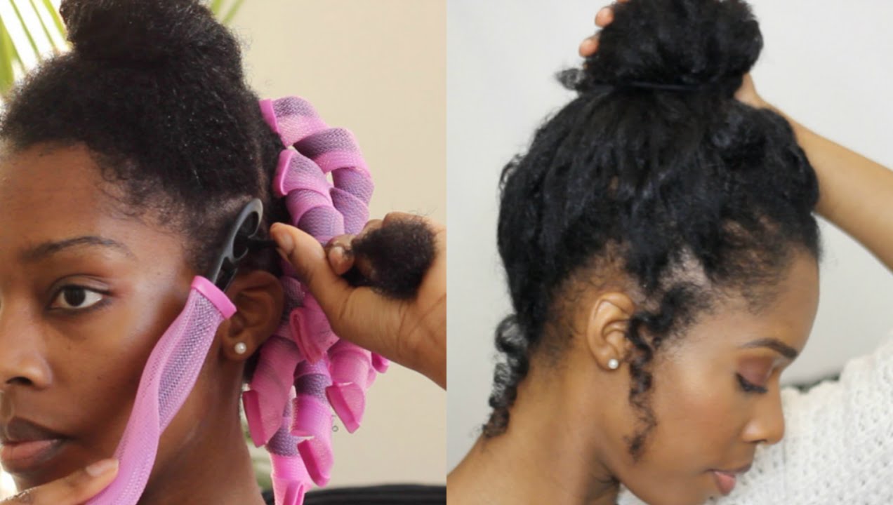 CURLFORMERS HEATLESS CURLS UPDO ON FINE NATURAL HAIR