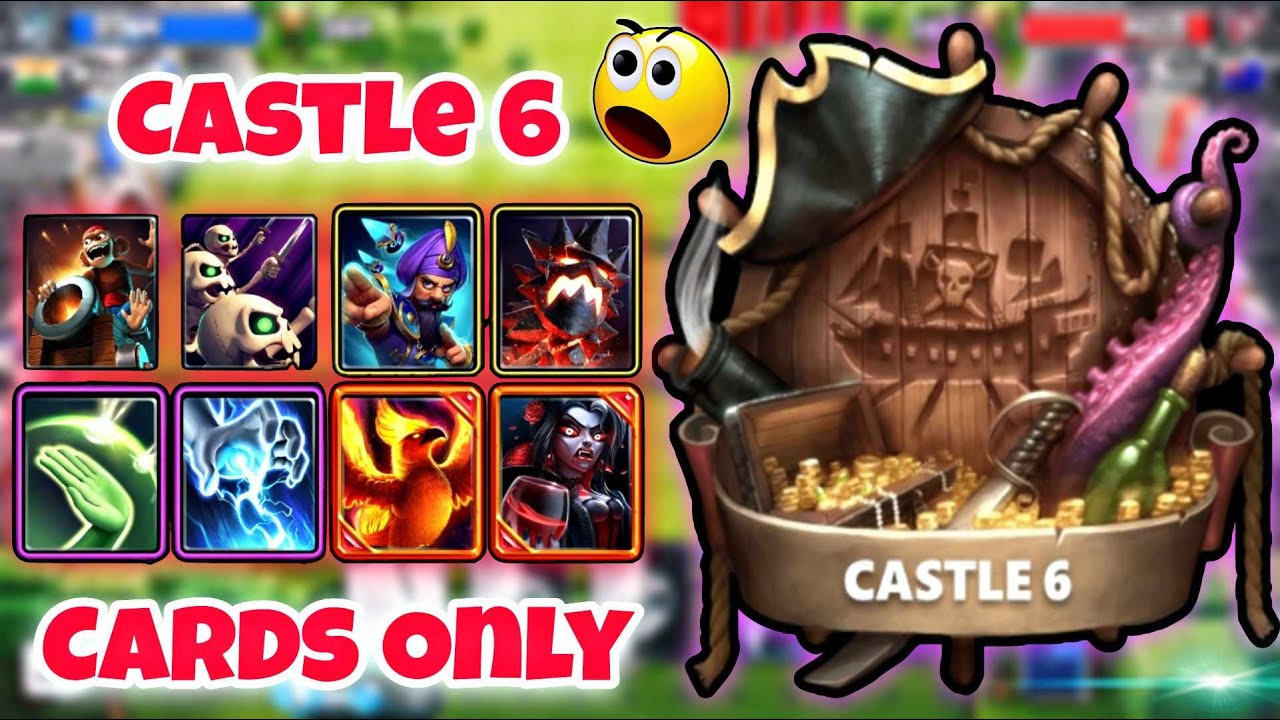 perfect deck cards 🆚 castle 6 cards 🔥 NOOB DECK vs PRO DECK 🔥 castle crush