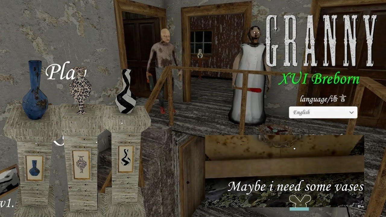 Granny XUI Breborn - New Vase Lock In Sewer Escape Door Full Gameplay!!(& More)