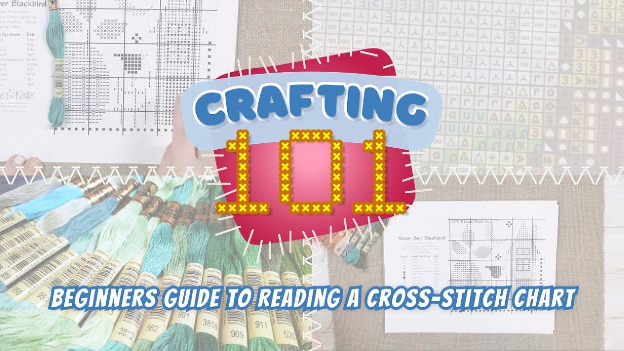 123Stitch.com's Cross Stitch 101: Beginners Guide To Reading A Cross-Stitch Chart for FlossTube
