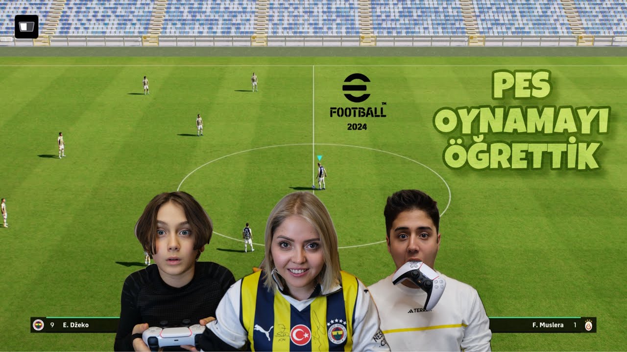 ANNEME PES 2024 OYNAMAYI ÖĞRETTİK !! (BİZİ YENDİ)
