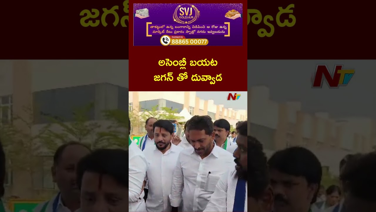 AP Assembly : అసెంబ్లీ బయట జగన్ తో దువ్వాడ | Ntv Telugu