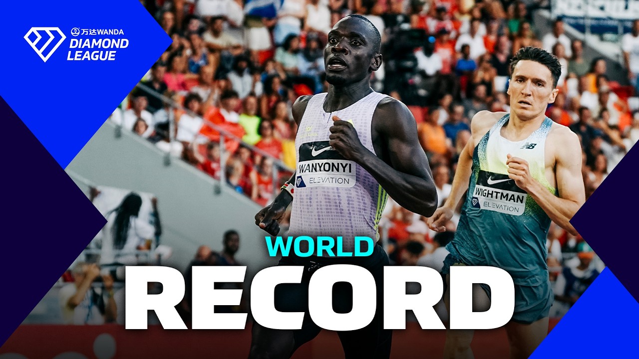 Emmanuel Wanyonyi breaks 1000m WORLD RECORD in Monaco - Wanda Diamond League 2026