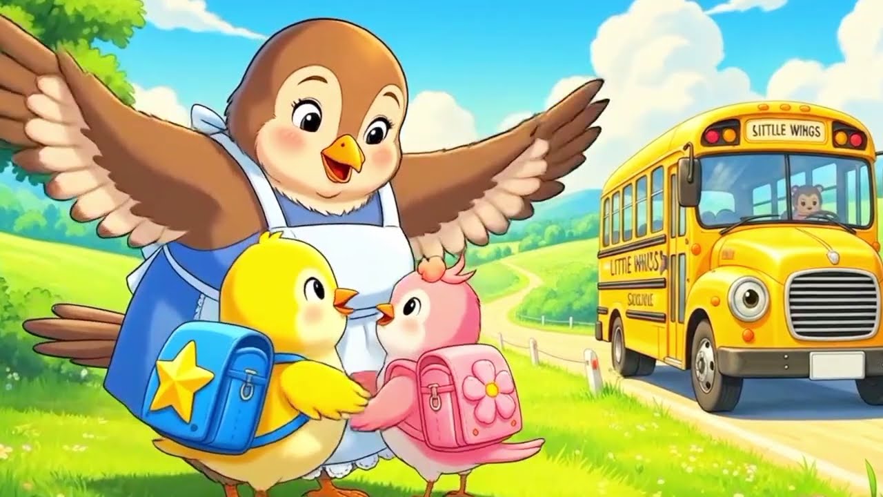 Little Birds First School Day | Adorable Ghibli Style Kids Story