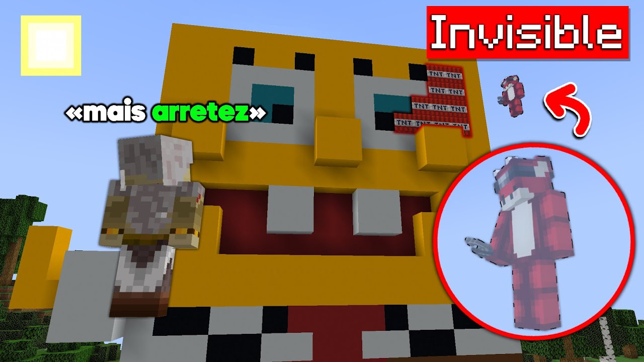 J'ai rendu FOU des NOOBS en Build Battle Minecraft en Invisible