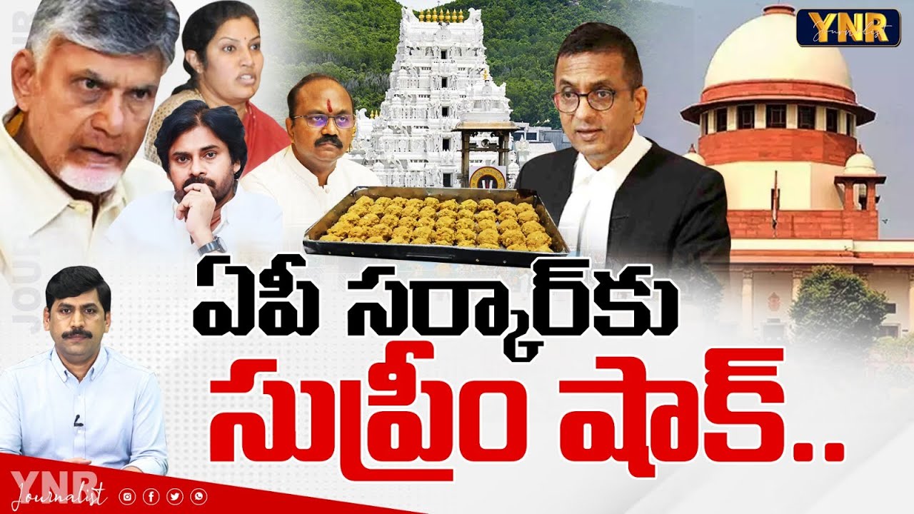 ఏపీ సర్కార్ కు సుప్రీం షాక్.. || Supreme Court Serious On AP Government Over Laddu Issue || YNR