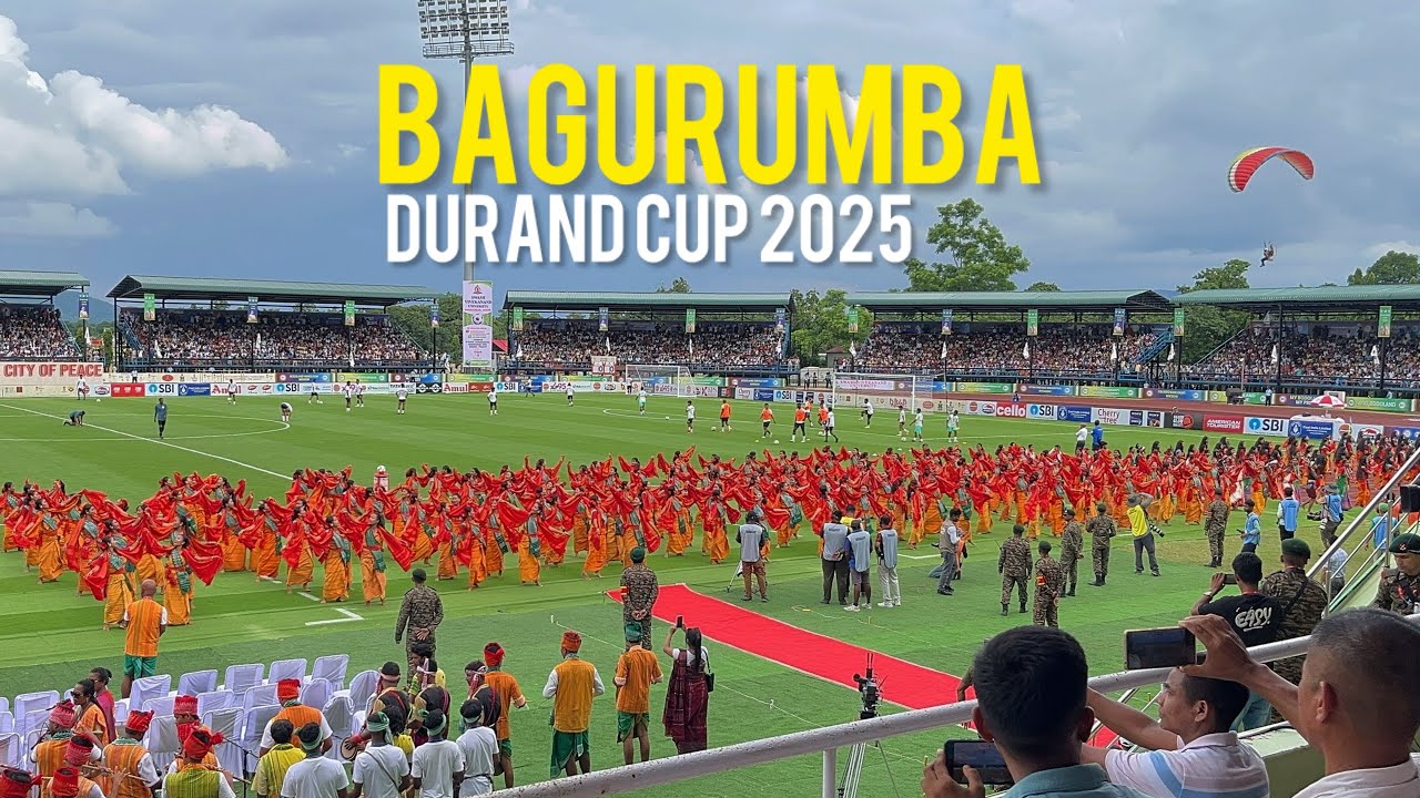 BAGURUMBA Dance Performance at 134th  DURAND CUP 2025 ||  SAI Stadium, Kokrajhar