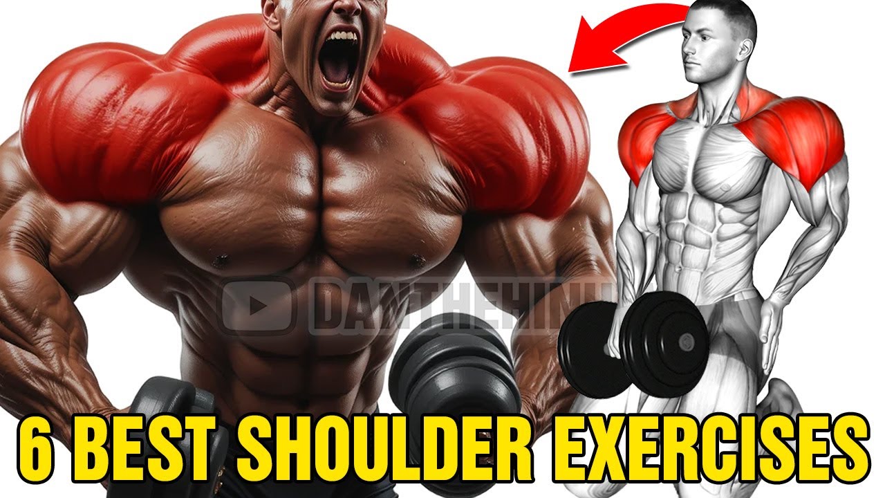 CRAZY Shoulder Workout - 6 Exercises For Bigger Shoulders