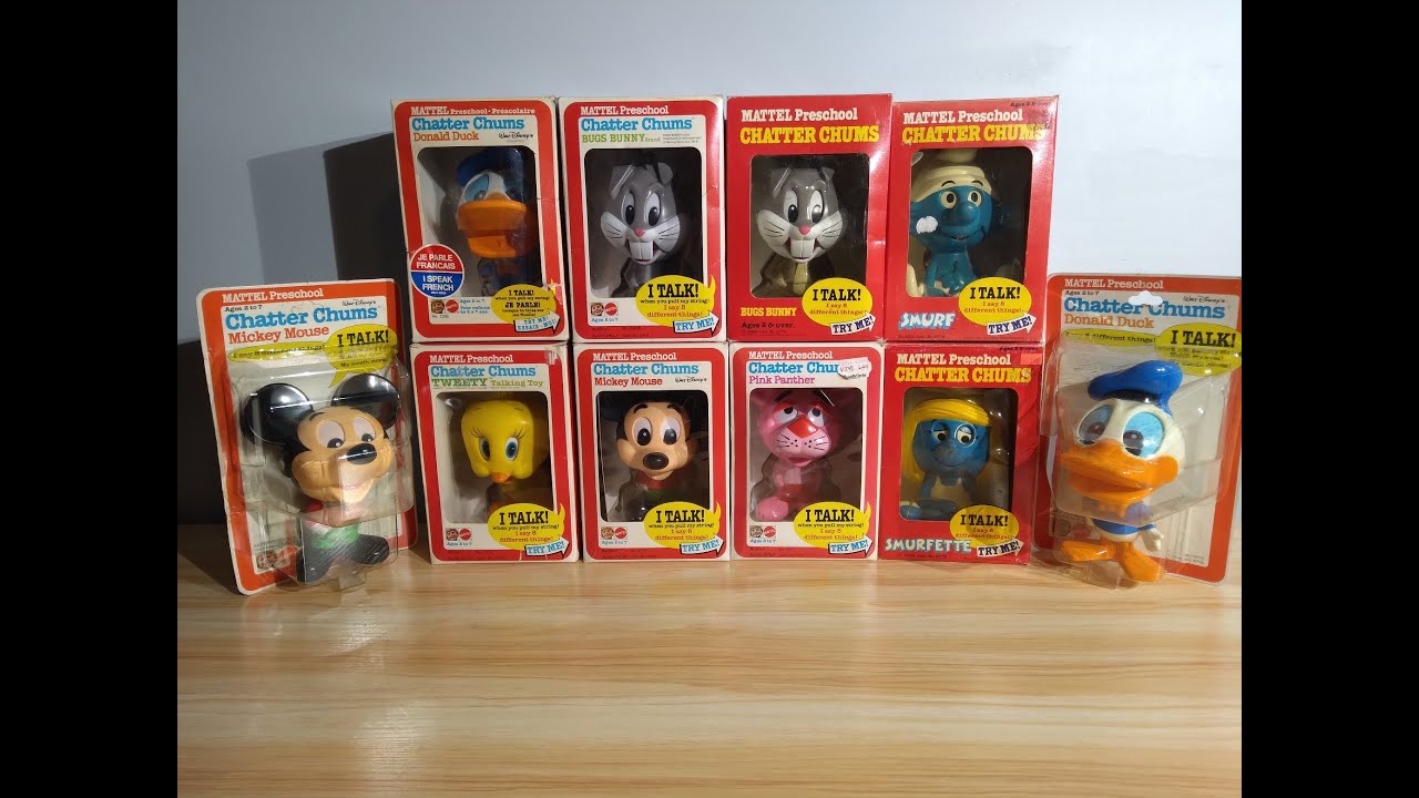 Mattel Chatter Chums Talking Figure Showcase! 1970s Toy History!
