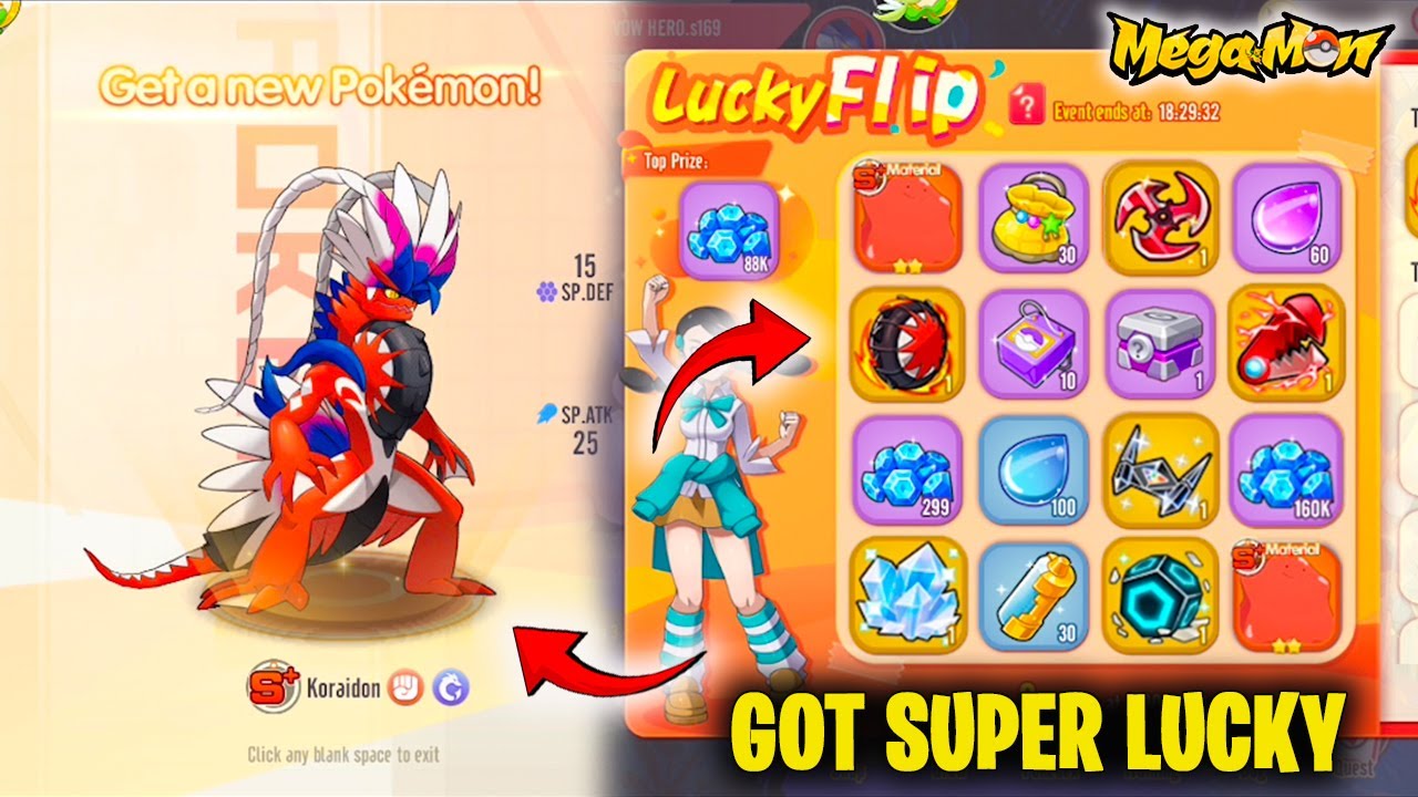 🤩 GOT KORAIDON FROM BIDWAR & NEW HELD ITEMS LUCKY FLIP 🤑 IN MEGAMON