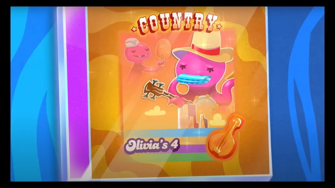 New Music! 🍬 Candy Crush Saga - Sweet Summer Festival Olivia's 4 World Map & collect all orders song