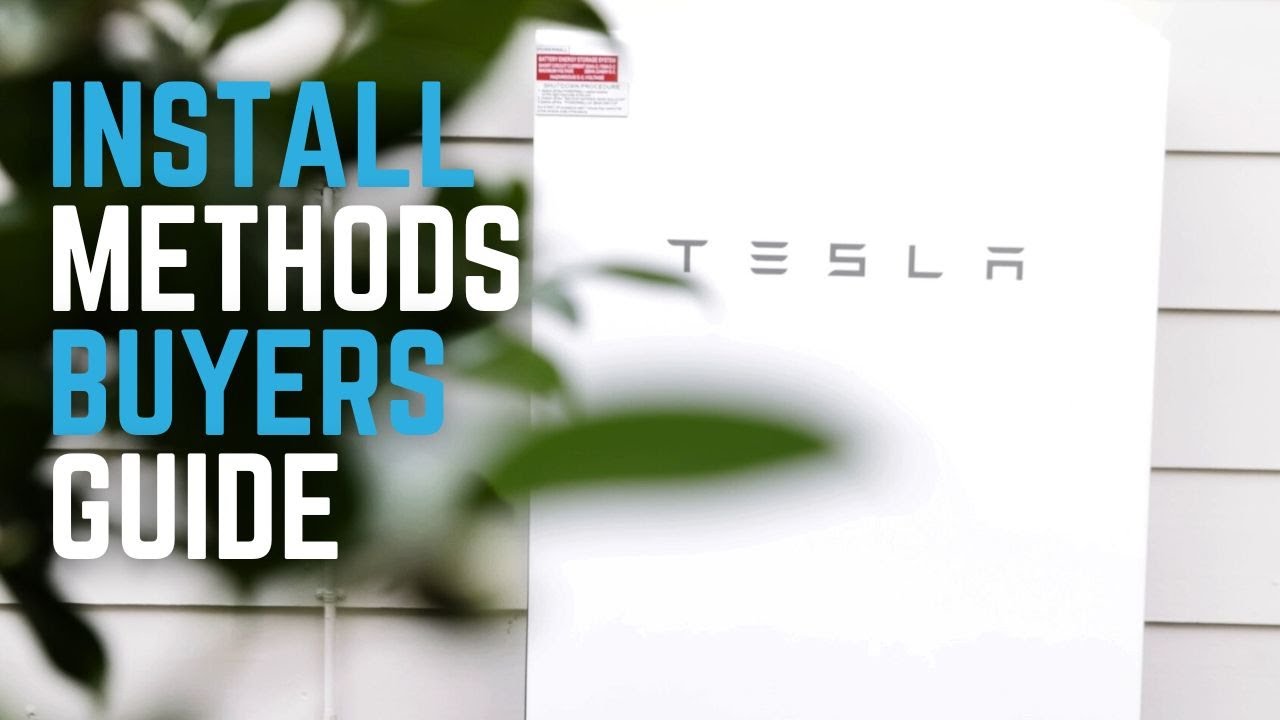 Различные методы установки Tesla Powerwall