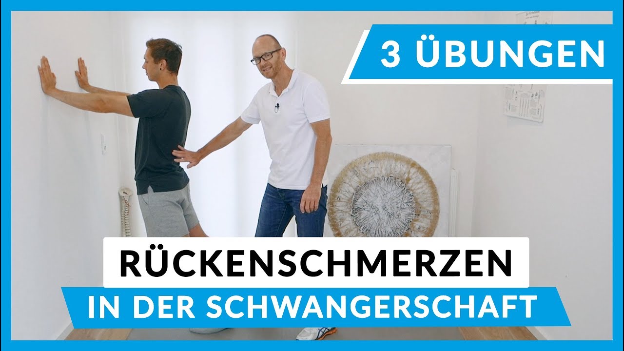 Rückenschmerzen in der Schwangerschaft // 3 Übungen (für zu Hause)