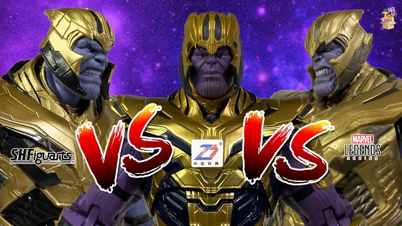 [พาToyมา Compare EP.2] THANOS Action Figure Comparison | S.H Figuarts VS ZD Toys VS Marvel Legends