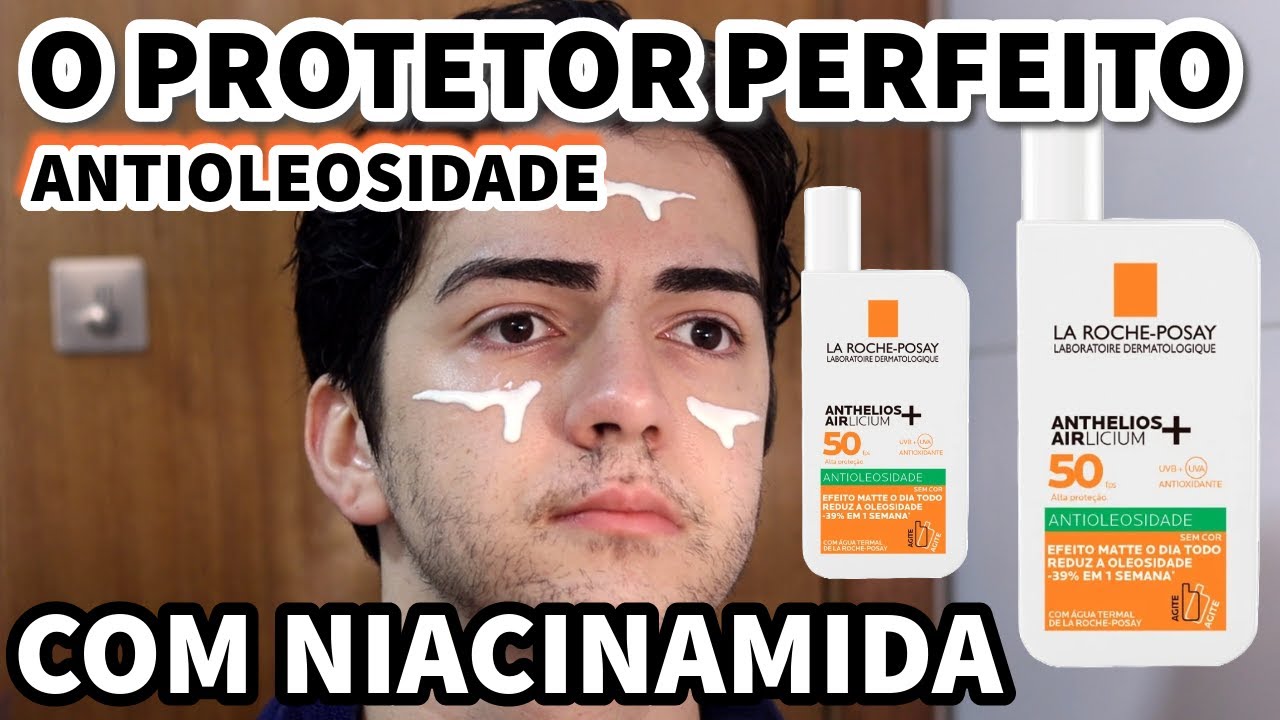 ESSE &Eacute; BOM! ANTHELIOS AIRLICIUM + FLUIDO FPS50 PROTETOR SOLAR FACIAL ANTIOLEOSIDADE COM NIACINAMIDA