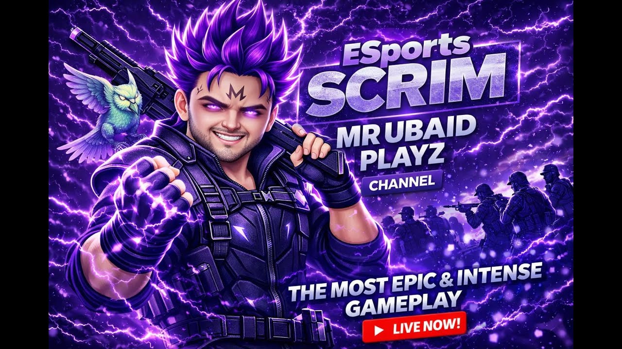 Garena Free Fire Live Stream in Pakistan || Scrim Esports  || MrUbaidPlayz