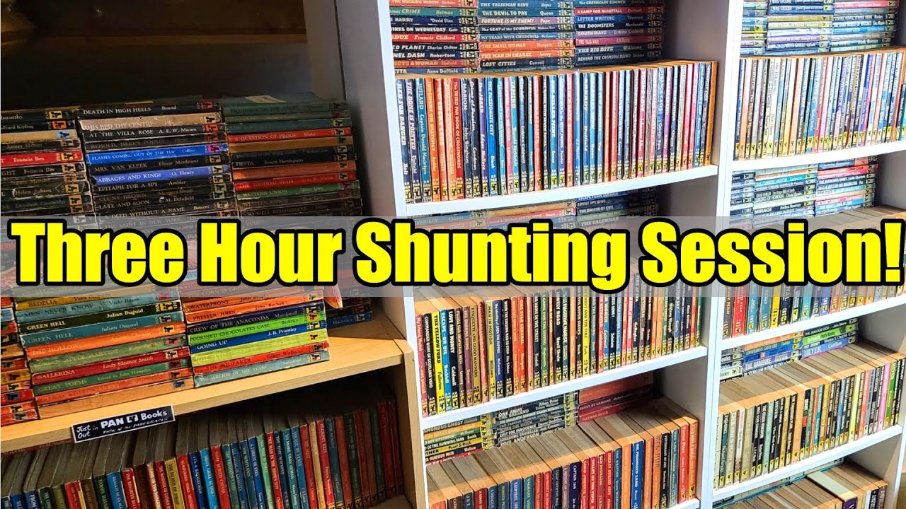 Shelving - VINTAGE Paperbacks - PAN - Penguin - DIGIT - Badger - Collins - One WEEK'S Work!