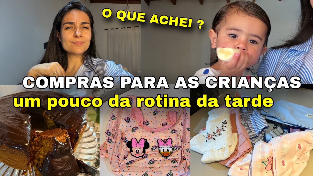 Compras da SHEIN para as crianças, um pouco da nossa rotina da tarde, bolo delicioso pro café…