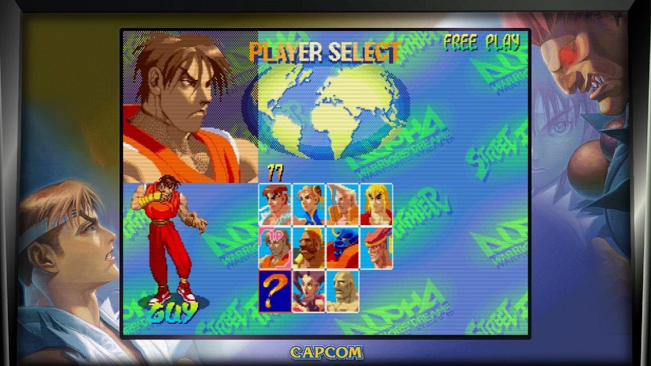 Street Fighter 30th Anniversary Collection Street Fighter Alpha Arcade mode Guy