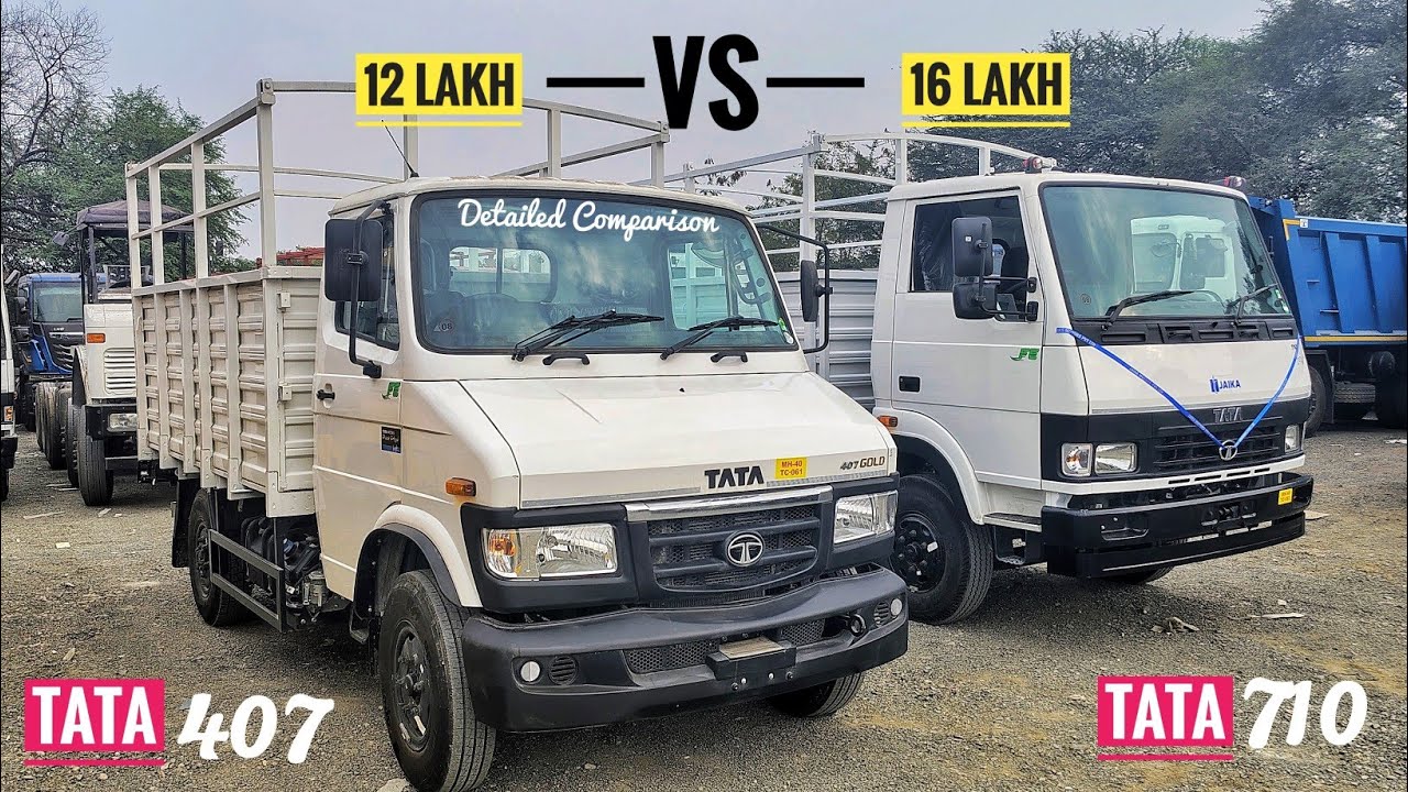 Tata 407 Gold  Vs Tata 710 Pickup - Review | कौन‌ सि लेना चहीए ? | Bs6 Phase-2 | 2025 Model !