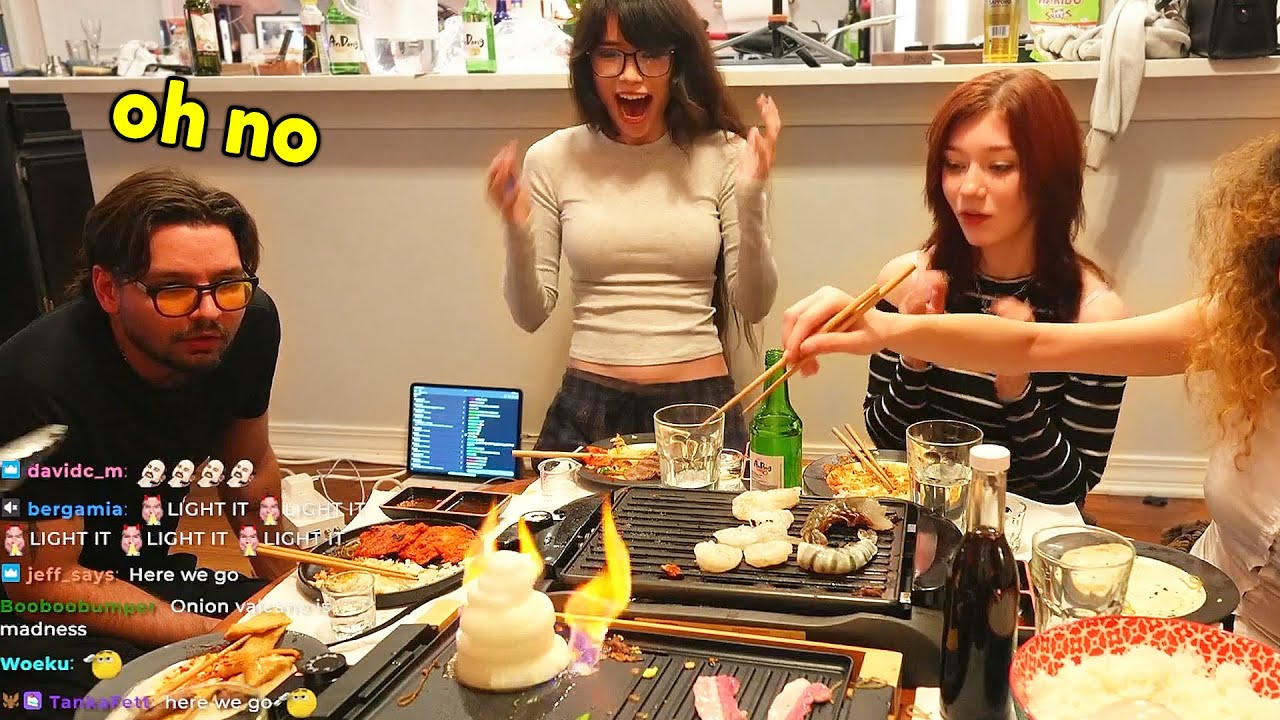 Emiru tries making an onion volcano...