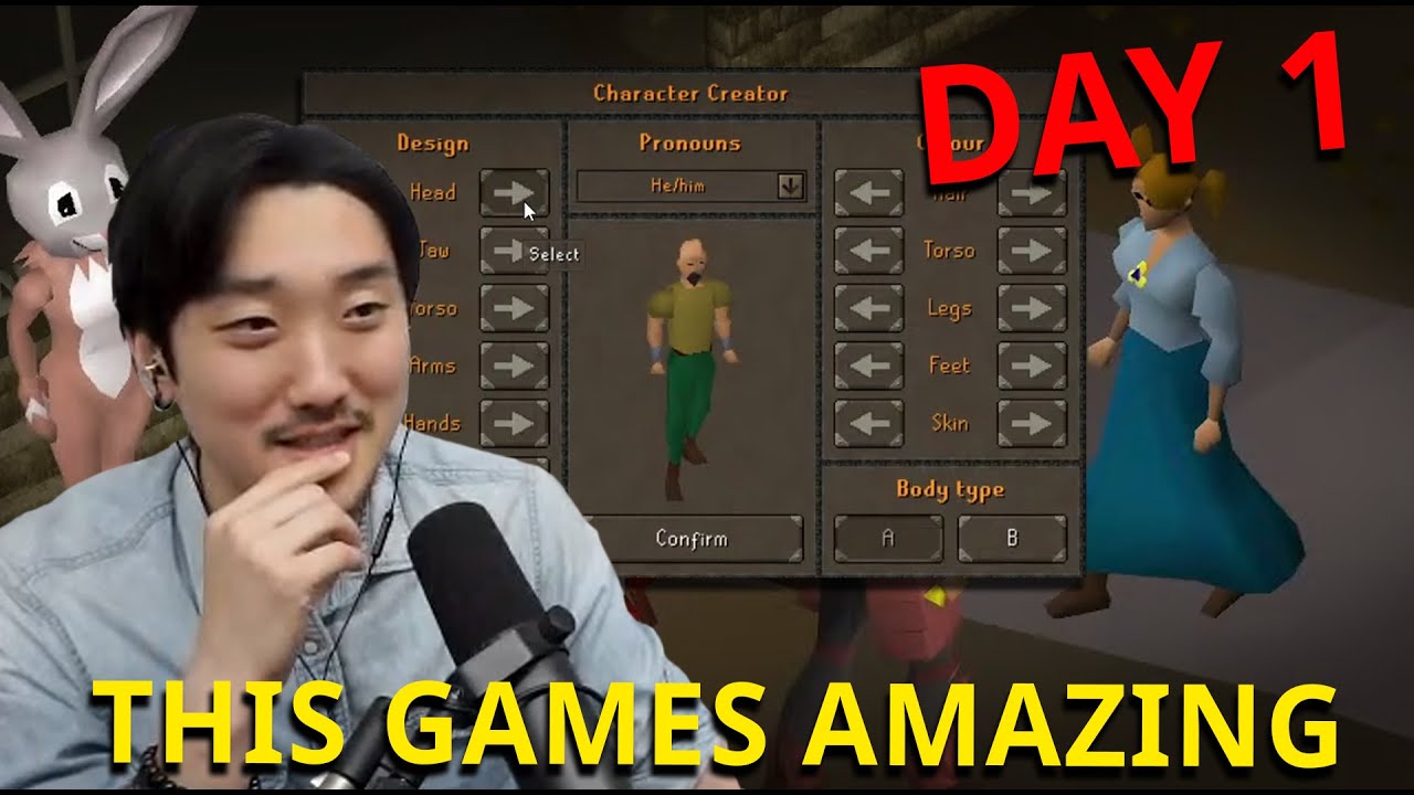 WoW player Tries Old School Runescape Day 1