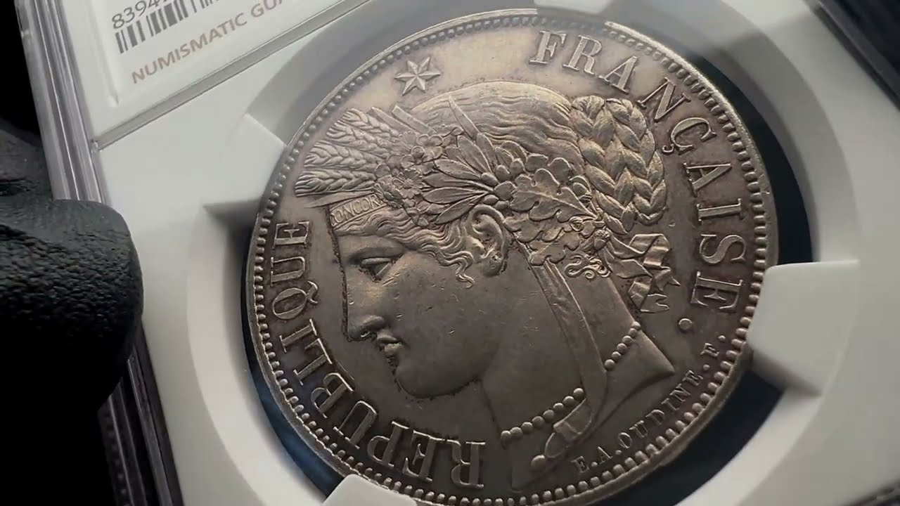 1851 A France 5 Francs Ceres Head NGC MS63 Paris