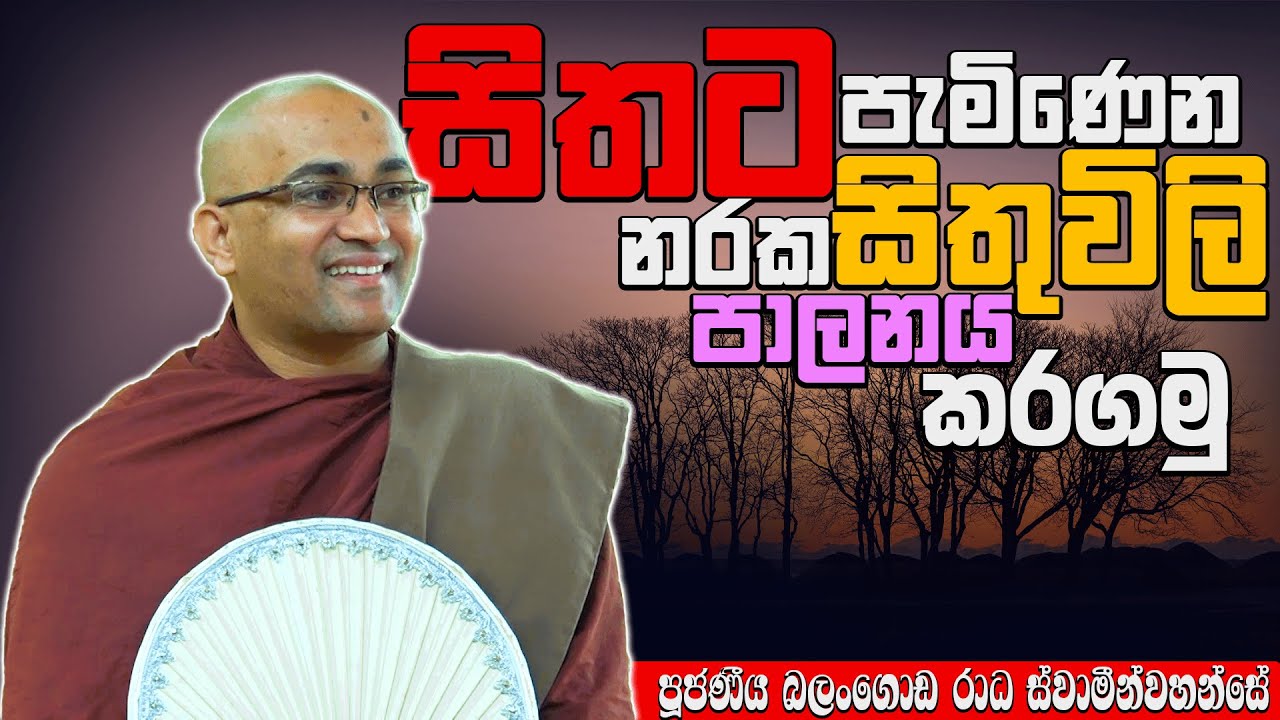 සිතට එන නරක සිතුවිලි සදහටම නැති කරගන්නා ආකාරය | Ven Balangoda Radha Thero | Daham Potha