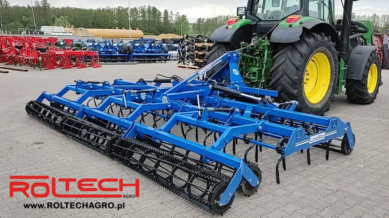 Agregat Uprawowy Zębowy Hydrauliczny Przedsiewny LANDSTAL AU 5,4m - ROLTECH Poniaty Wielkie