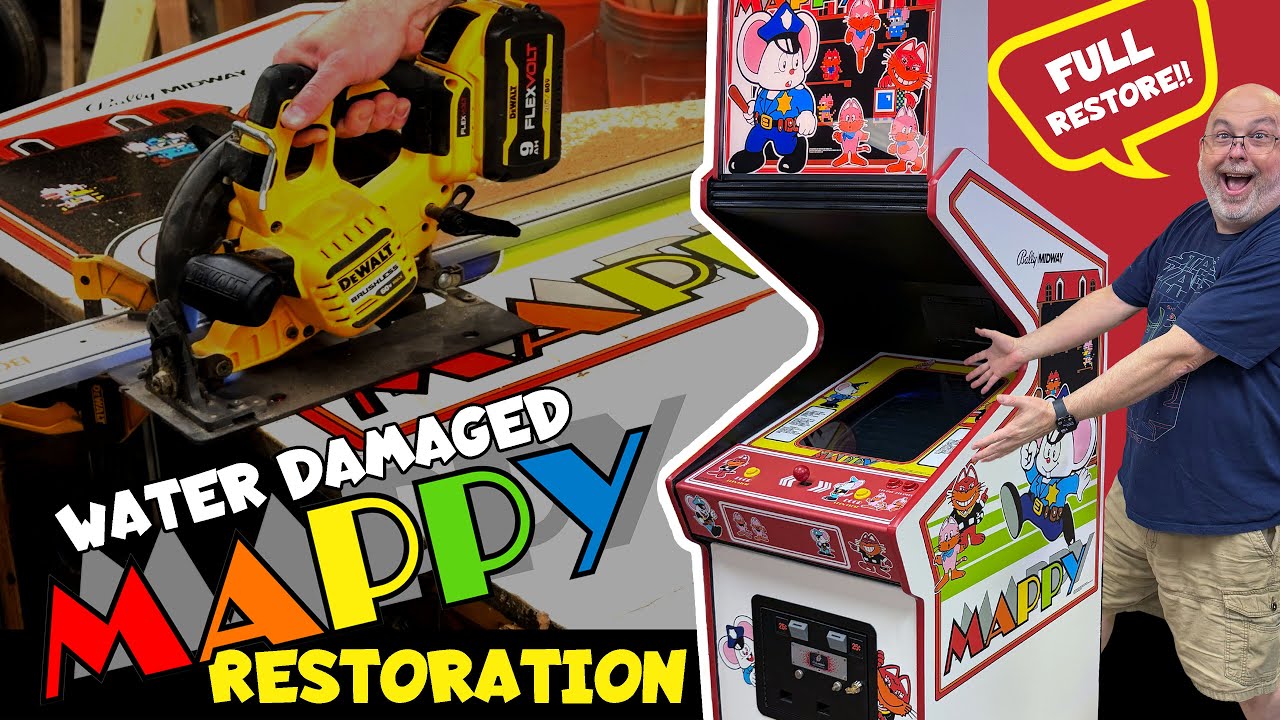 Restoring a Water Damaged Mappy Arcade for Time Rift Arcade