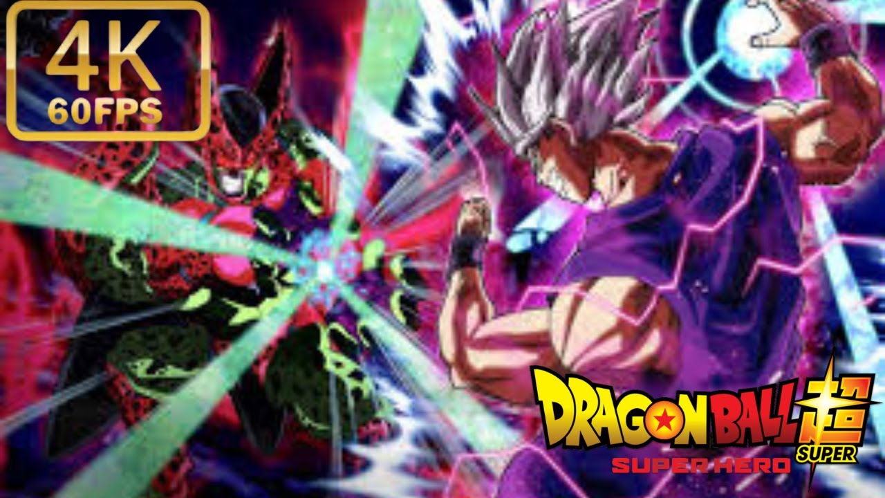 Beast Gohan Vs Cell Max [Full Fight In English Dub]  (Dragon Ball Super Super Hero)