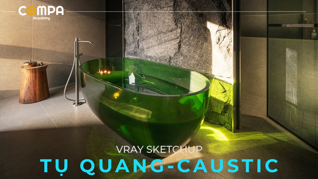 ✅ [ VRAY SKETCHUP ] TỤ QUANG - CAUSTIC TRONG VRAY SKETCHUP