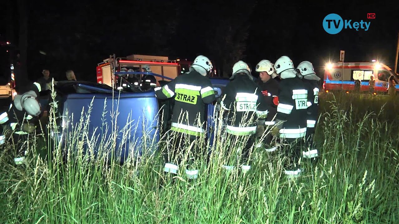 Wypadek na ulicy Sobieskiego w Kętach 20.06.2012 TVKęty