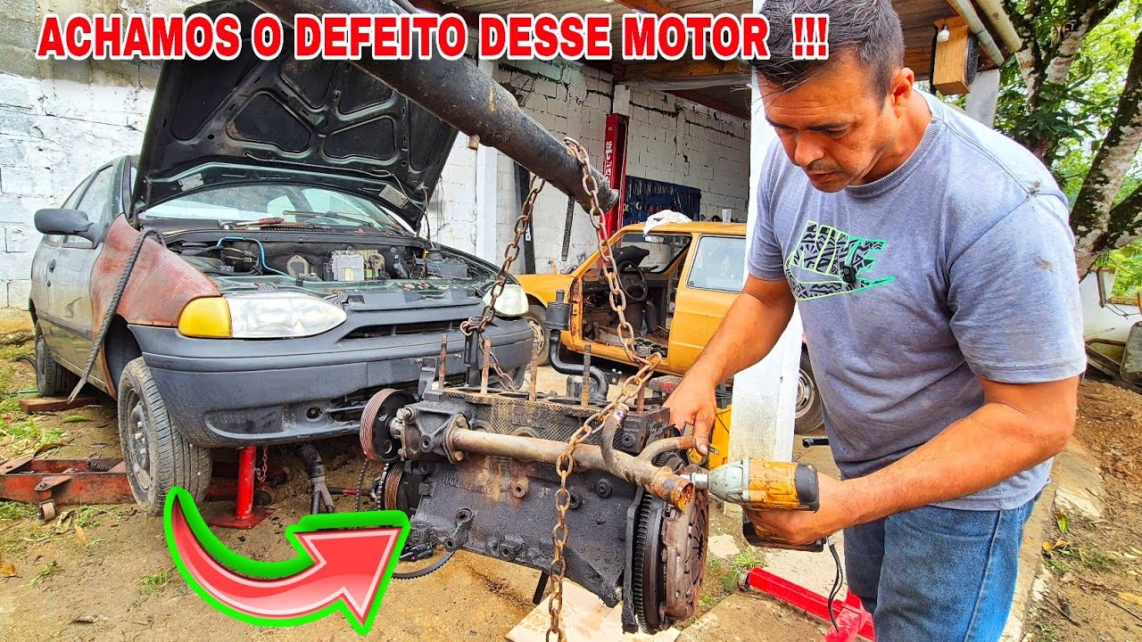 TIREI o MOTOR do PALIO que COMPRAMOS ÉRA isso que ESTAVA TRAVANDO ESSE MOTOR e ninguém ACERTOU !!!