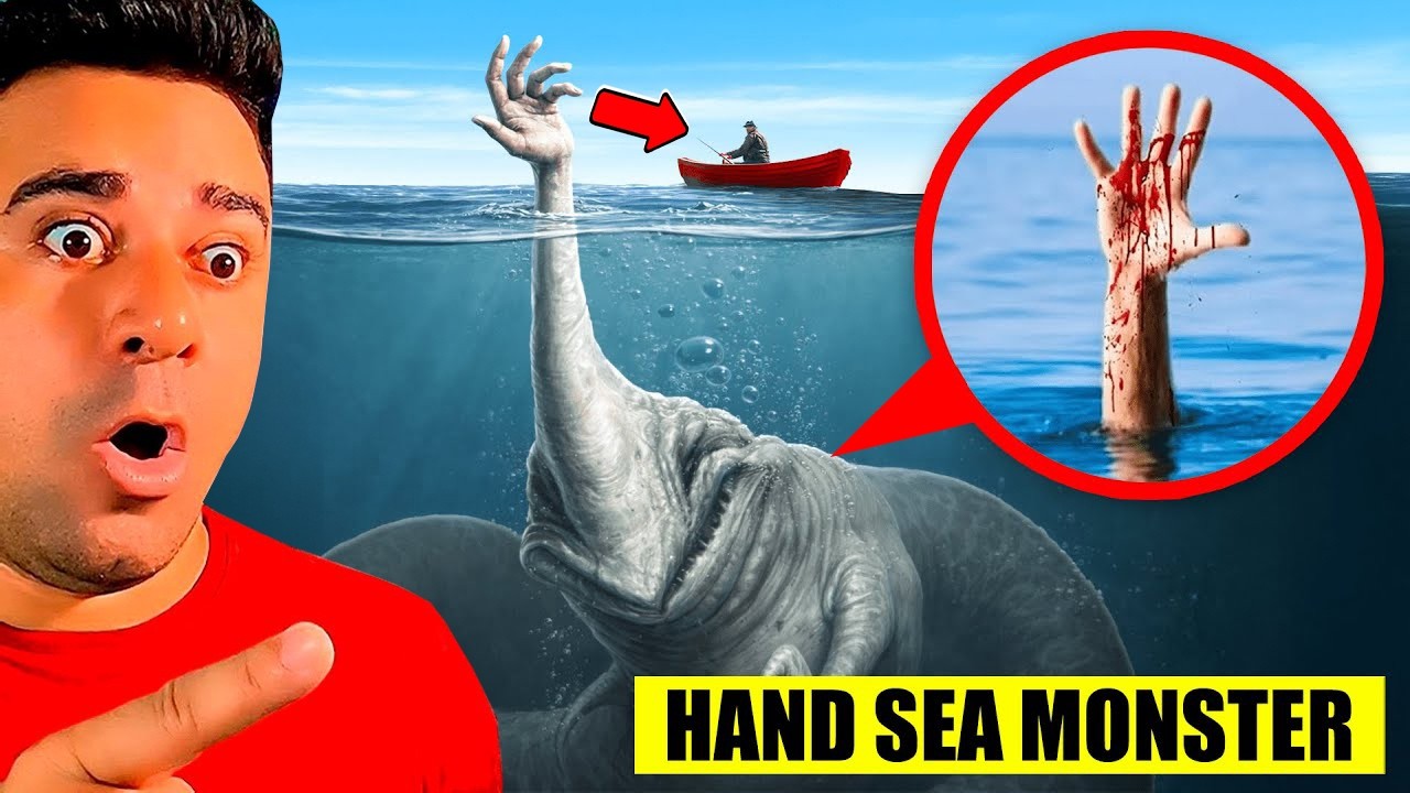 ENCONTREI o MONSTRO HAND SEA EATER NA VIDA REAL ELE ME ATACOU!?