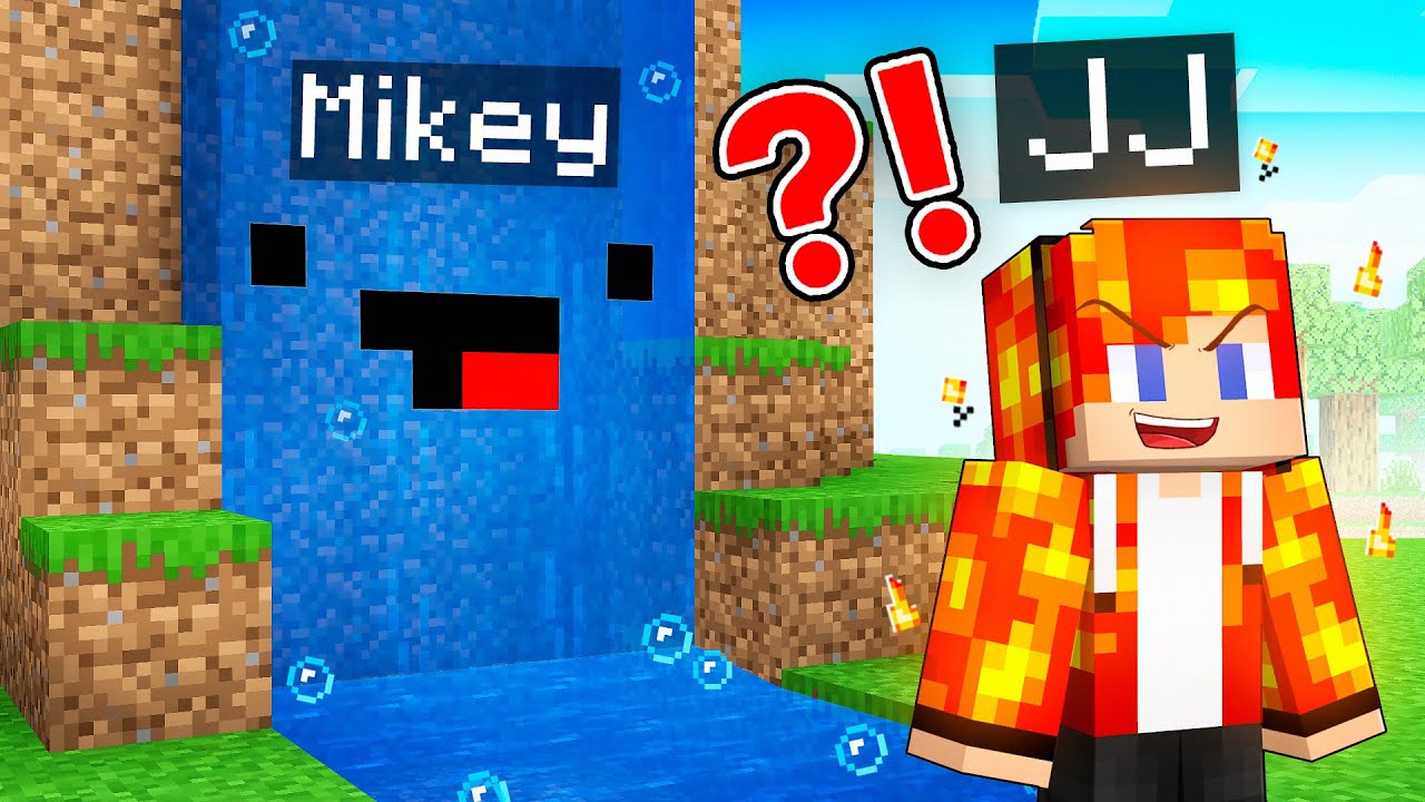JJ Became Lava and Mikey Became Water Hide and Seek Turn - Maizen Parody Video in Minecraft