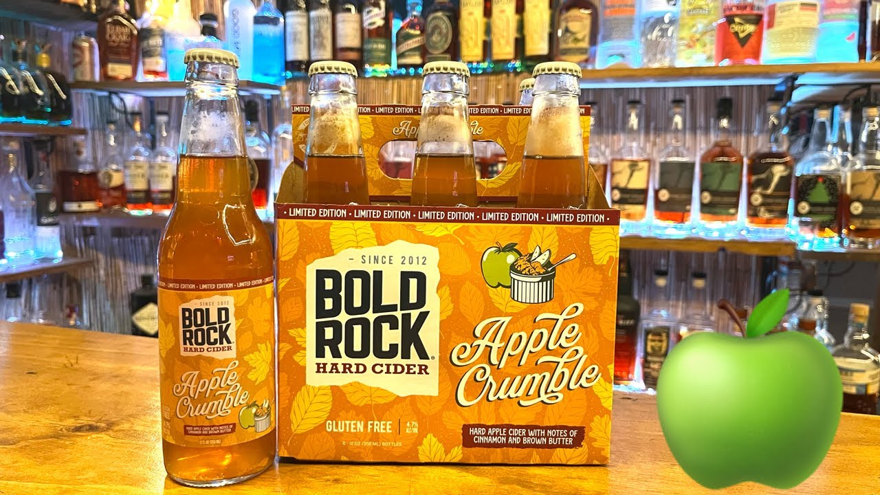 Обзор/дегустация крепкого сидра Bold Rock с яблочным крамблом. Лимитированная серия Bold Rock