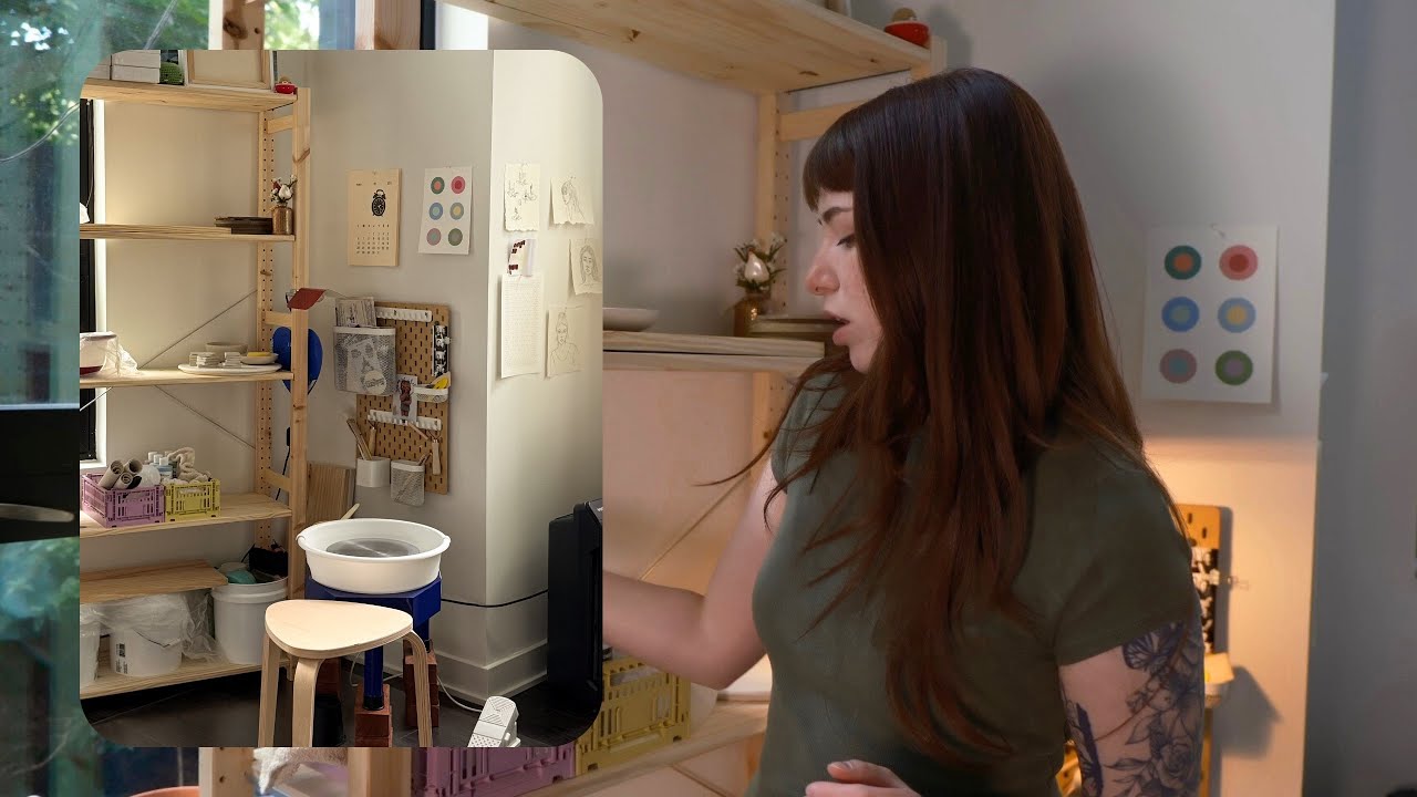 painter turned potter: home pottery studio