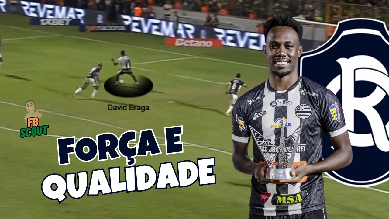 DAVID BRAGA PODE AJUDAR MUITO O REMO EM 2026: VEJA COMO JOGA O MEIA-ATACANTE DE 24 ANOS